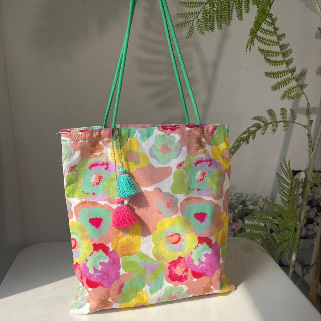 Floral-print Large-capacity Womens Shoulder Bag