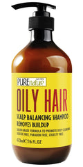 Oily Hair Shampoo Sulfate Free 16 Fl Oz Buildup Remover for Itchy Scalps Deep Cleanse Shampoo for Dandruff and Flake Treatment for Men and Women Paraben Free Salon Professional Formula