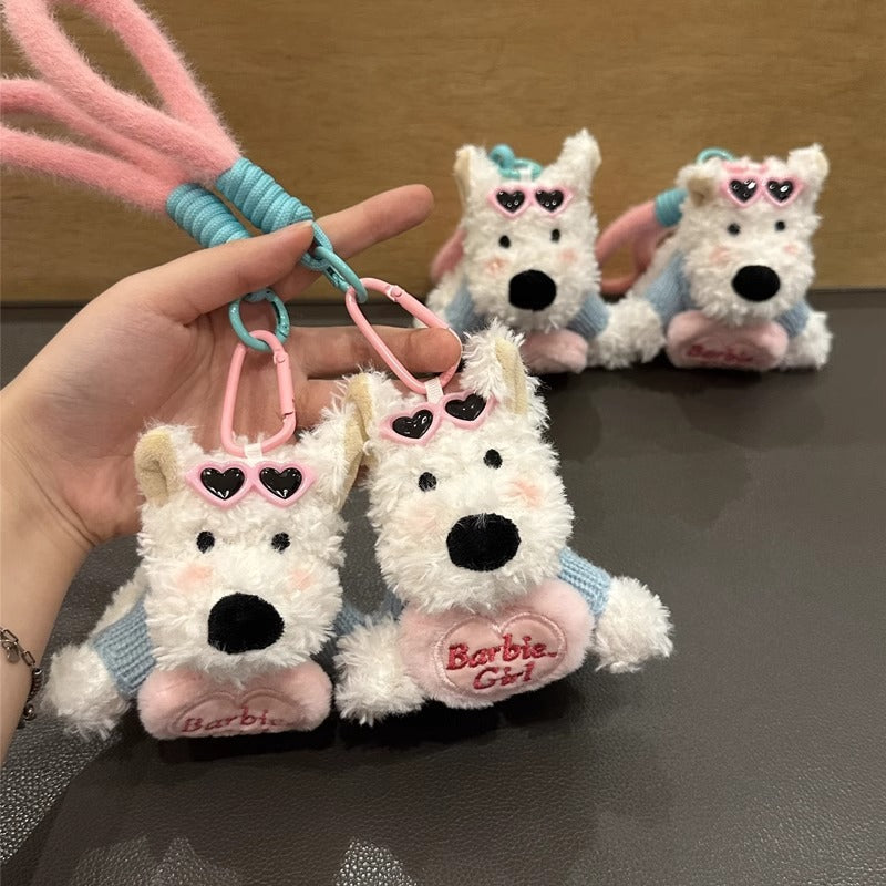 Cute West Highland Terrier Plush Pendant Keychain