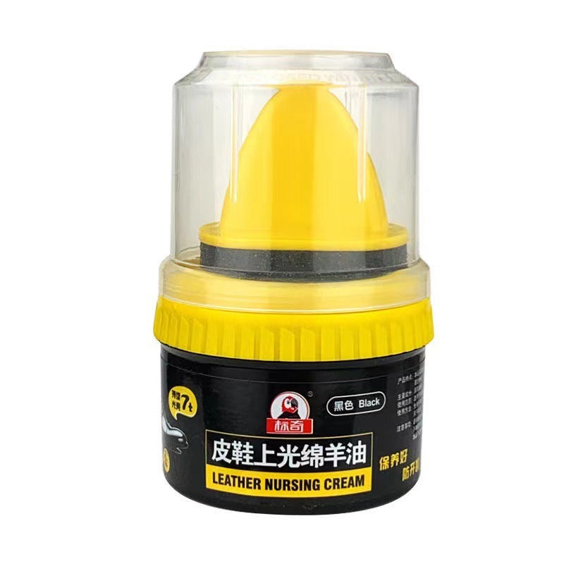 Leather Shoe Polish Sponge: Black, Brown, Natural, Colorless