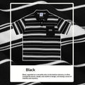 Loose-fitting Polo Shirt With A Lapel Collar Short-sleeved Striped T-shirt