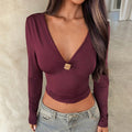 Fashionable And Sexy Long Sleeve Womens Top