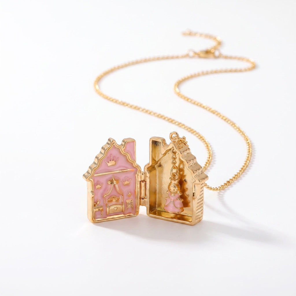 Gingerbread House Series Openable Pendant Necklace