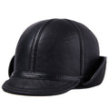 Casual Leather Men's Winter Sheepskin Thermal Hat