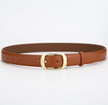 Wild fashion belt-rounded day buckle-camel color-1 piece