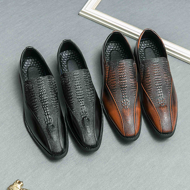 Loafer Trendy Retro British Slip-on Leather Shoes