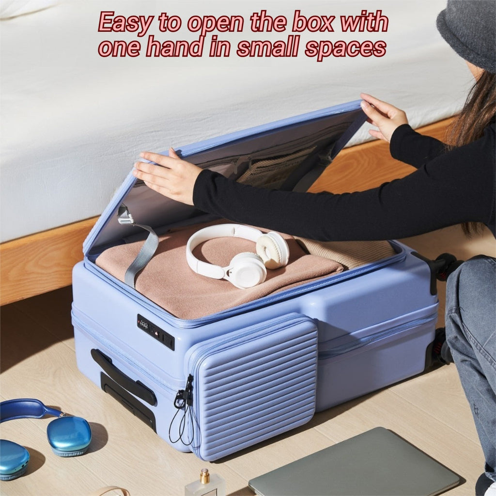 New 20 Inch,24 Inch Luggage Compartment, Large Deep Cabin Luggage Compartment, Side Opening Luggage Compartment, Luggage Rack With Pull Rod, Universal Silent Wheels, Password Box Travel Luggage