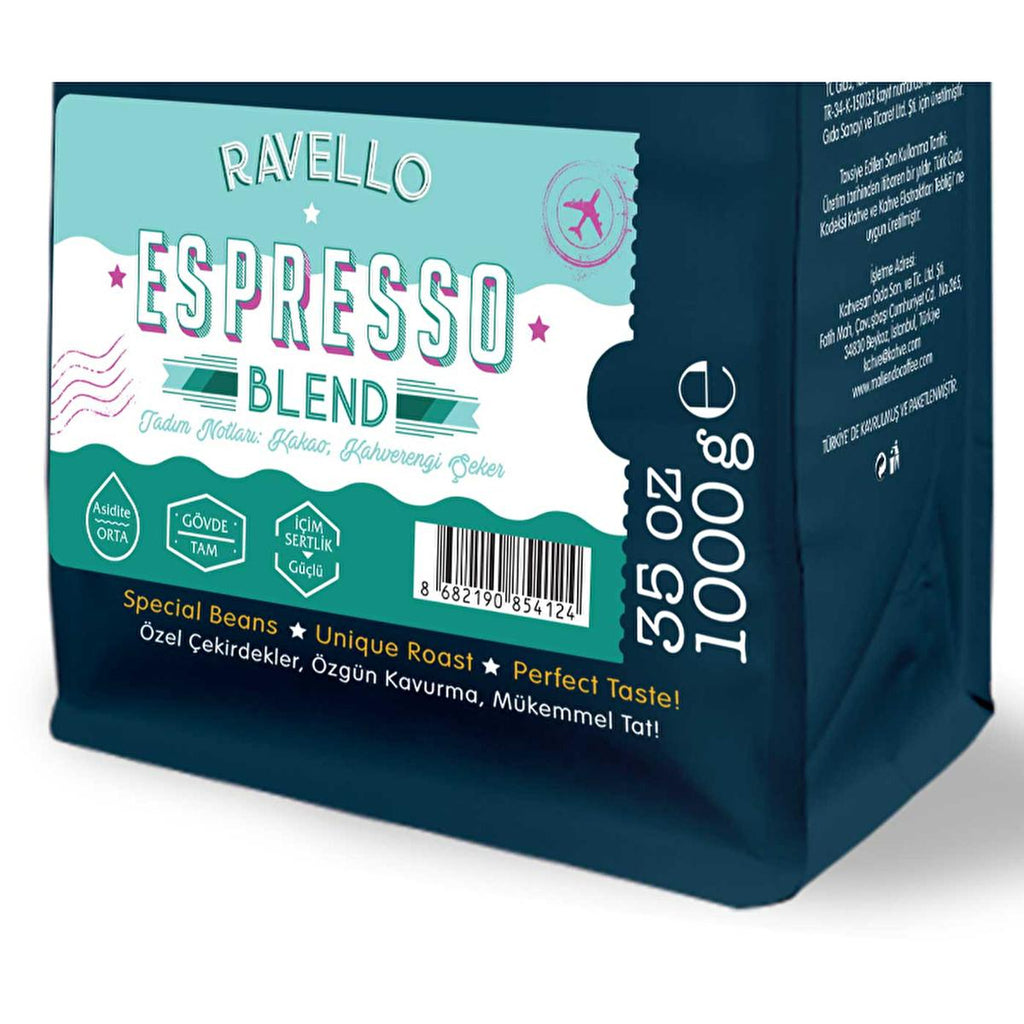 Moliendo Ravello Espresso Coffee Beans - 100% Arabica Espresso Blend, Rich Flavor with Chocolate & Citrus Notes