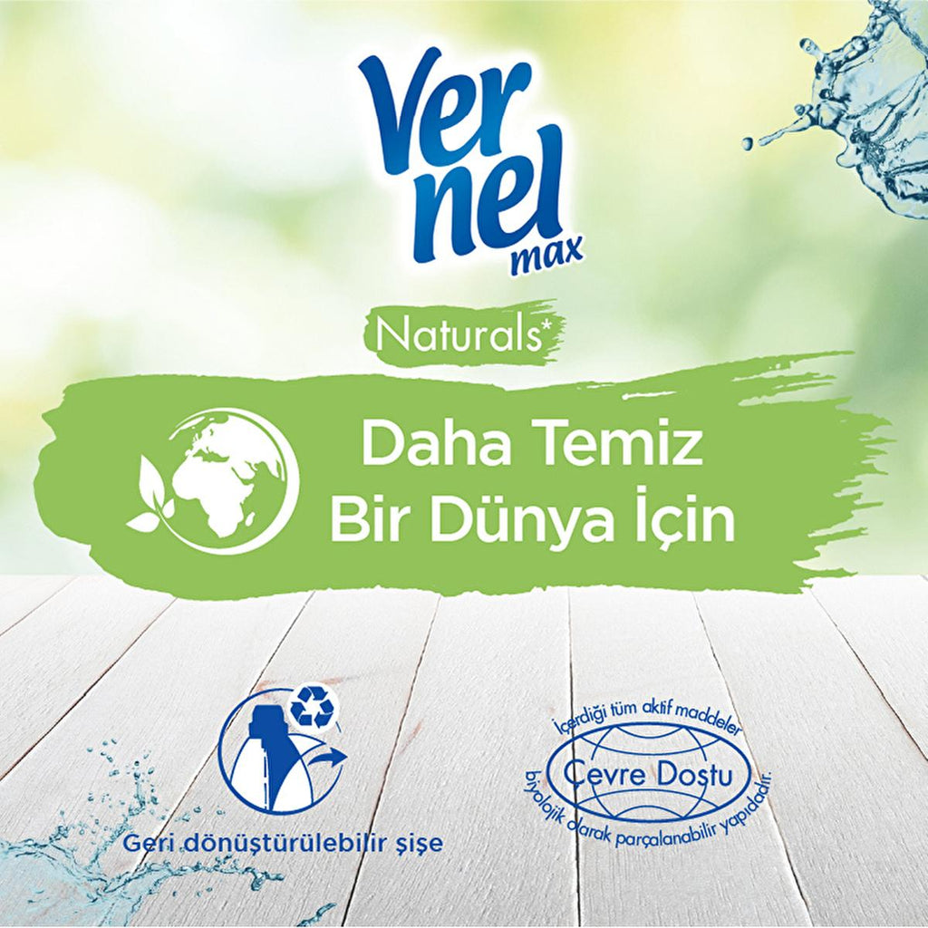 Vernel Concentrated Fabric Softener with Minerals & Coconut - 1440ml, Long-Lasting Fragrance & Natural Ingredients