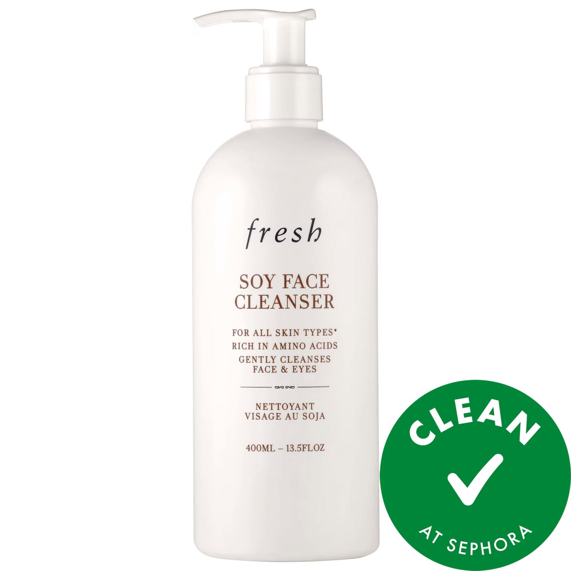 Fresh Soy Hydrating Gentle Face Cleanser - Gentle, Hydrating Face Wash for All Skin Types