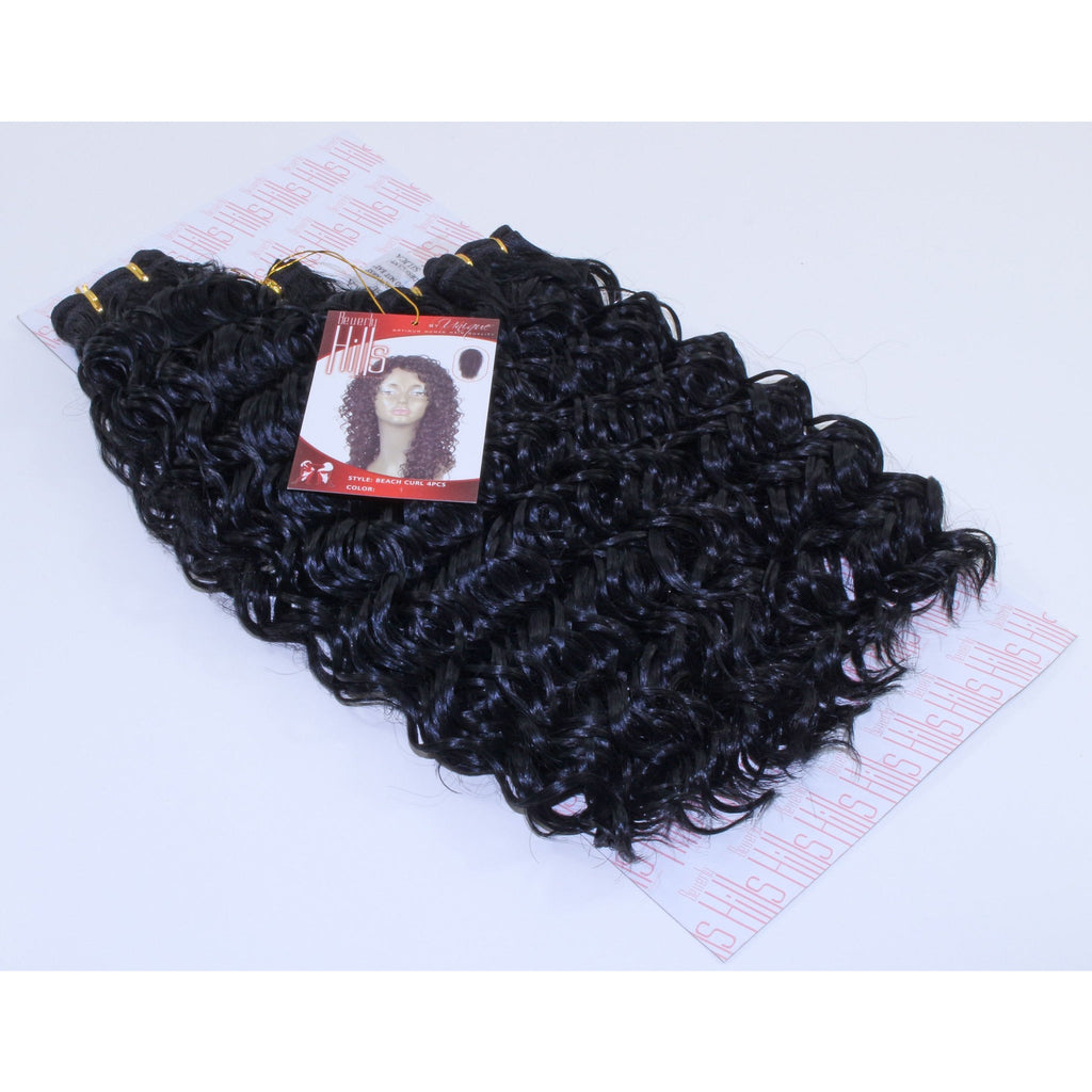 Beverly Hills Collection Beach Curl 4 Pieces (14", 14", 16", 18")