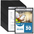 30 Pack 8.5x11 inch Job Ticket Holders Simply Insert and Remove up to 20 Sheets
