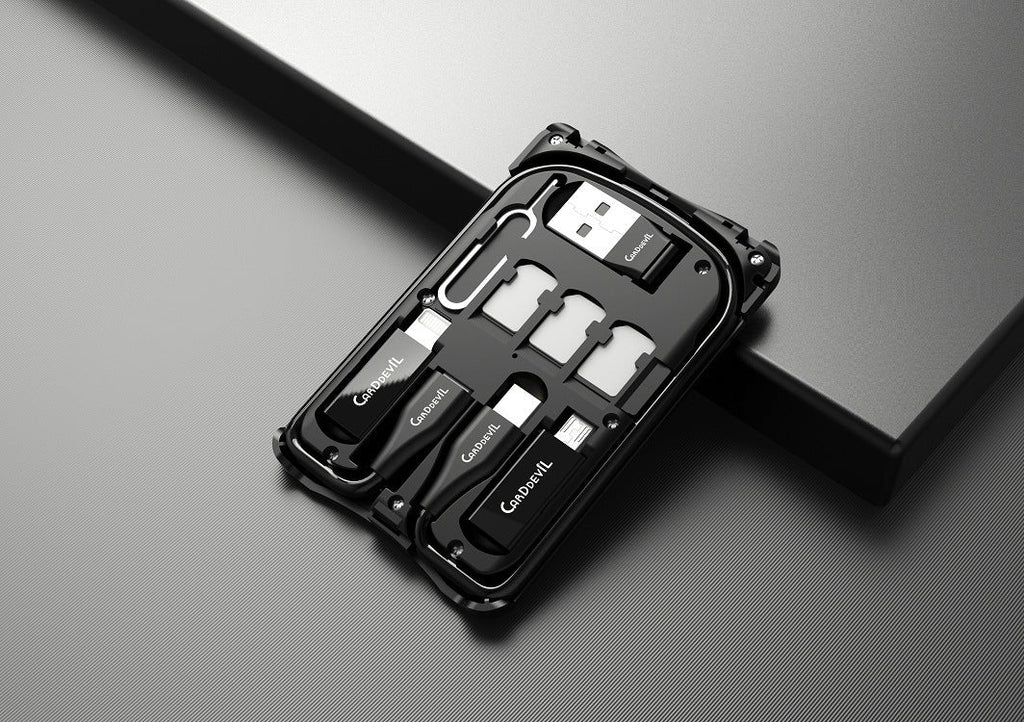 Multifunctional Travel Survival Card  All-in-One Data Cable