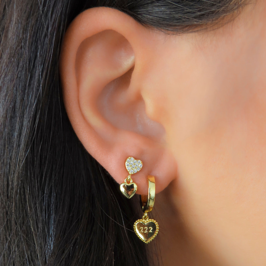 Loving-heart Lace Eco-friendly Earrings