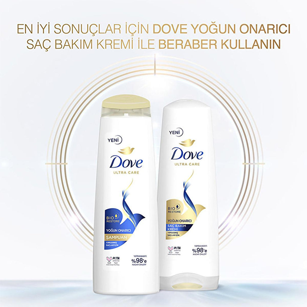 Dove Intensive Repair Shampoo for Damaged Hair - Nourishing, Vegan, PETA-Approved - 13.53 fl oz