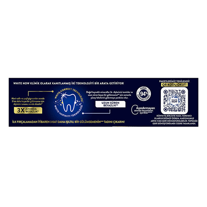 Signal White Now Gold Toothpaste 75ml - Instant Whitening | Stain Removal