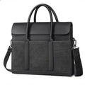 Men's Cowhide Computer Messenger Briefcase