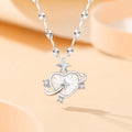 Senz Track Sterling Silver Heart Clavicle Chain