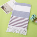 Cotton striped beach towel 100x180cm