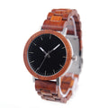 Simple Classic Wooden Analog Quartz Watch