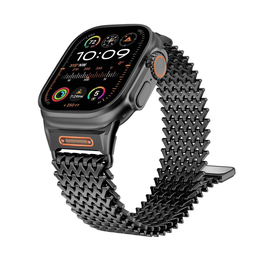 Milanese Strap With Metal Magnetic Clasp W-shaped Dragon-scale Personalized Wristband