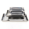 Stainless Steel Storage Trays Rectangular BBQ Pans