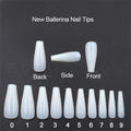 500 Transparent Natural Color Ballet Fake Nails