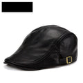 Mens Thin Korean-Style Leather Hat For Autumn And Winter Perfect For Middle-Aged And Older Gentlemen