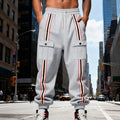 Outdoor Sports Trend Workwear Webbing Retro Loose-fit Sweatpants