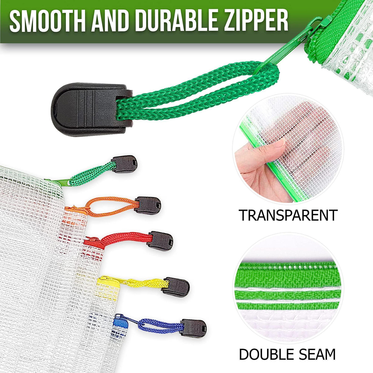 32 Pack Large Mesh Zipper Pouch B4 12x15in Game Bags for Puzzle and Toy Storage Bags Board Game Storage Zip Plastic Mesh Bags for Toys & Playroom Organization and Storage Zippered Pouches Folder