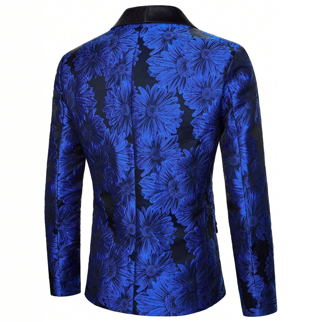 Mens Light-business-pattern Single-breasted One-button Suit