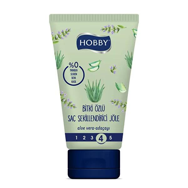 Hobby Aloe Vera & Sage Hair Styling Gel - Natural Hold, Nourishing, Paraben-Free, 5.07 fl oz