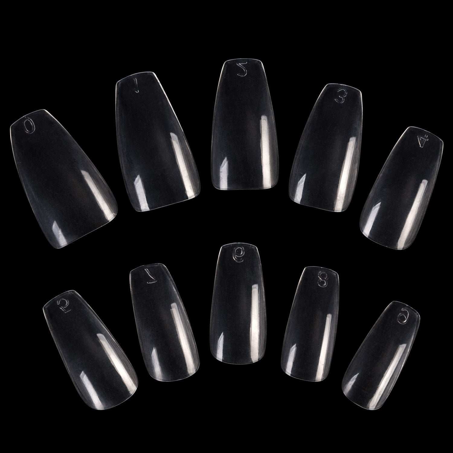 Long Ballerina False Nails Full Coverage
