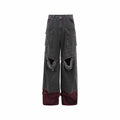 Niche American Retro Destroyed Jeans