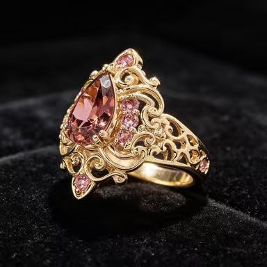 Cross-Border Best-Selling Fashion Carved Ring