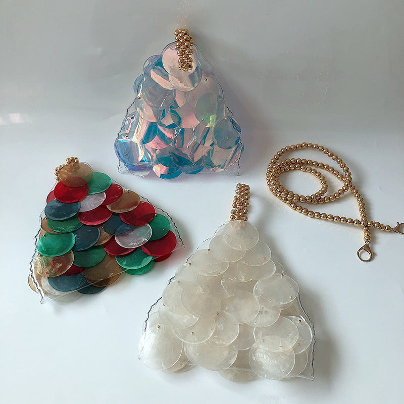 Simple Portable Prawn Crackers Triangle Shell Bag
