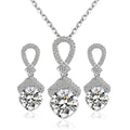 Bride Jewelry Set - 2 Zircon Sets