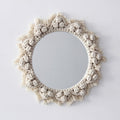 Sunflower Heart Mirror, Handmade Tapestry Decor
