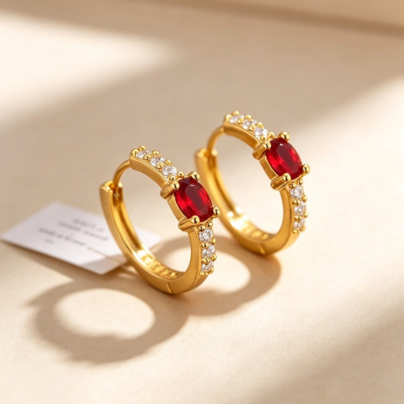 Zircon-Inlaid Earrings For Women