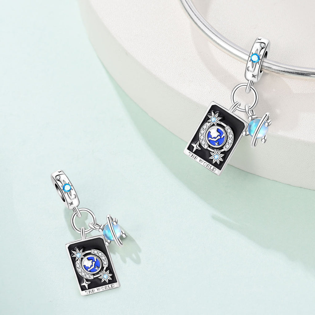 Trendy Silver-plated Beaded Bracelet