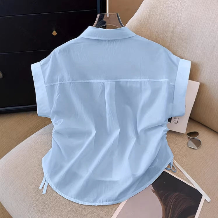 New Stylish Elegant Womens Waist-cinching Shirt For Everyday Commuting