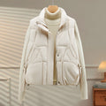 Women's Autumn Loose Outerwear Stand Collar Cotton Vest
