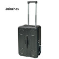 PC Material Large Wheel Luggage, 20 Inches, 24 Inches, TSA Lock, Folding Cup Holder, Outdoor Travel Luggage With Phone Holder And USB Port, Portable Rolling Luggage