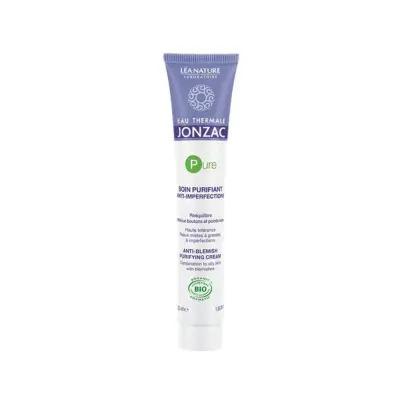 Eau Thermale Jonzac Purifying Moisturizer Cream for Combination & Oily Skin - Hypoallergenic, Natural Ingredients, Matifying Effect