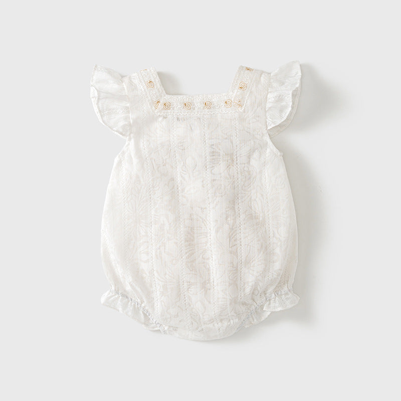 Short sleeved jumpsuit baby clothes