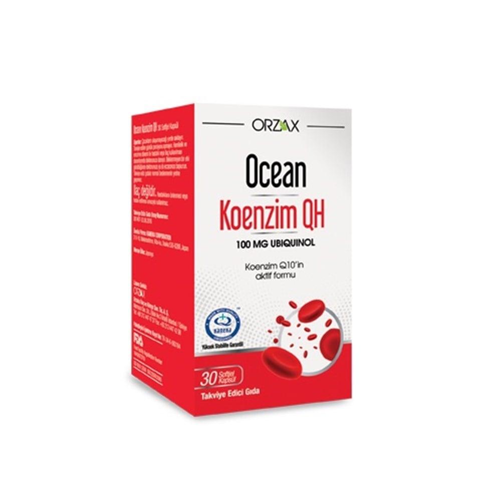 Ocean Nutrition Coenzyme Q10 Supplement - 100mg Ubiquinol, Antioxidant Support for Heart Health & Energy - 30 Capsules