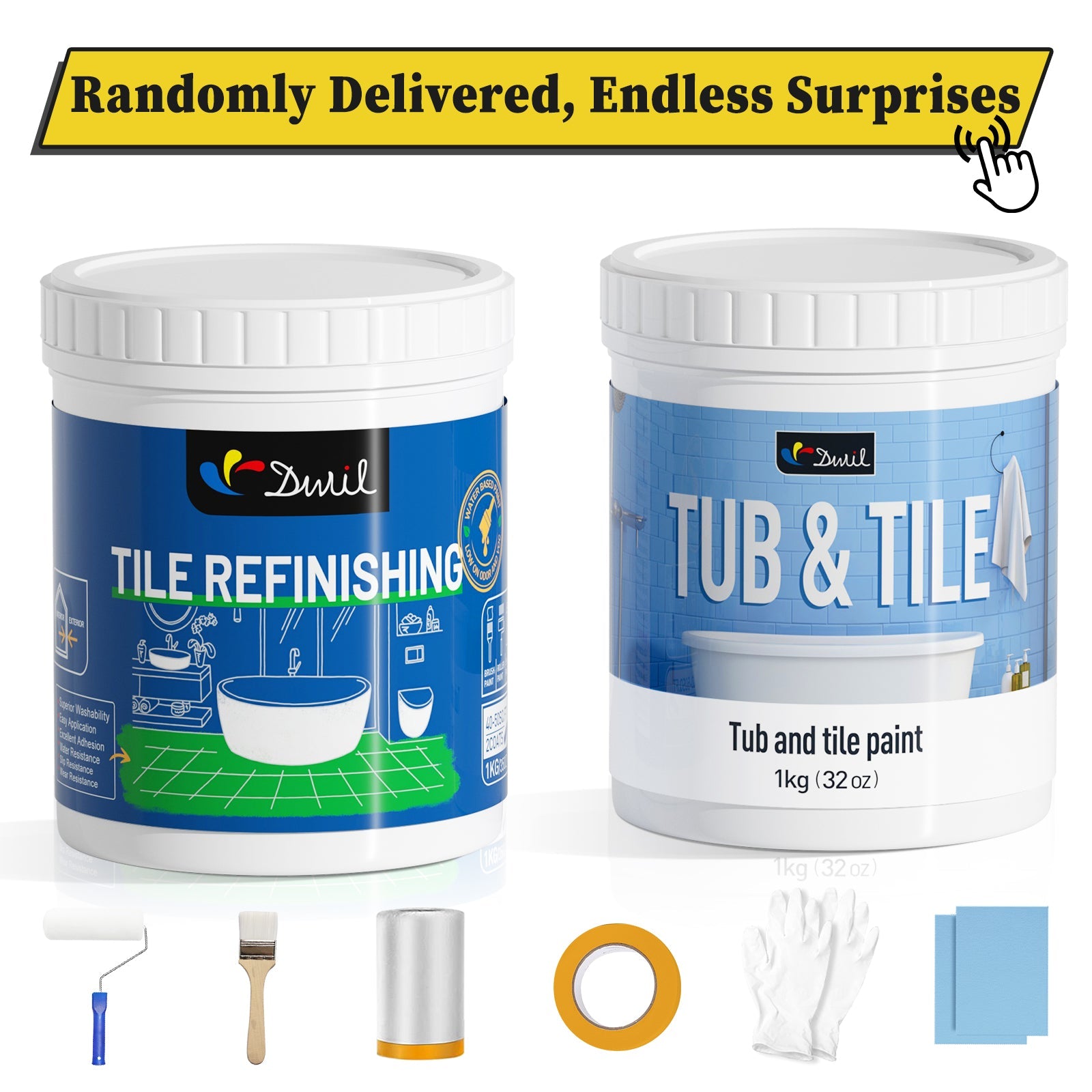 DWIL Tub & Tile Refinishing Kit – Tools Included