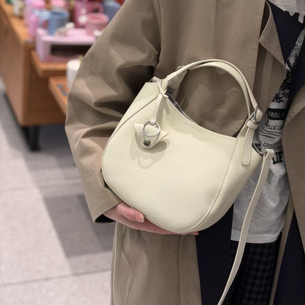 Top-grain Cowhide Hand-grain Tote Bag, High-end Versatile Small-batch Cross-border Genuine Leather Women's Bag