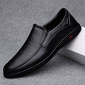 Large-size Mens Leather Shoes Trendy British Style