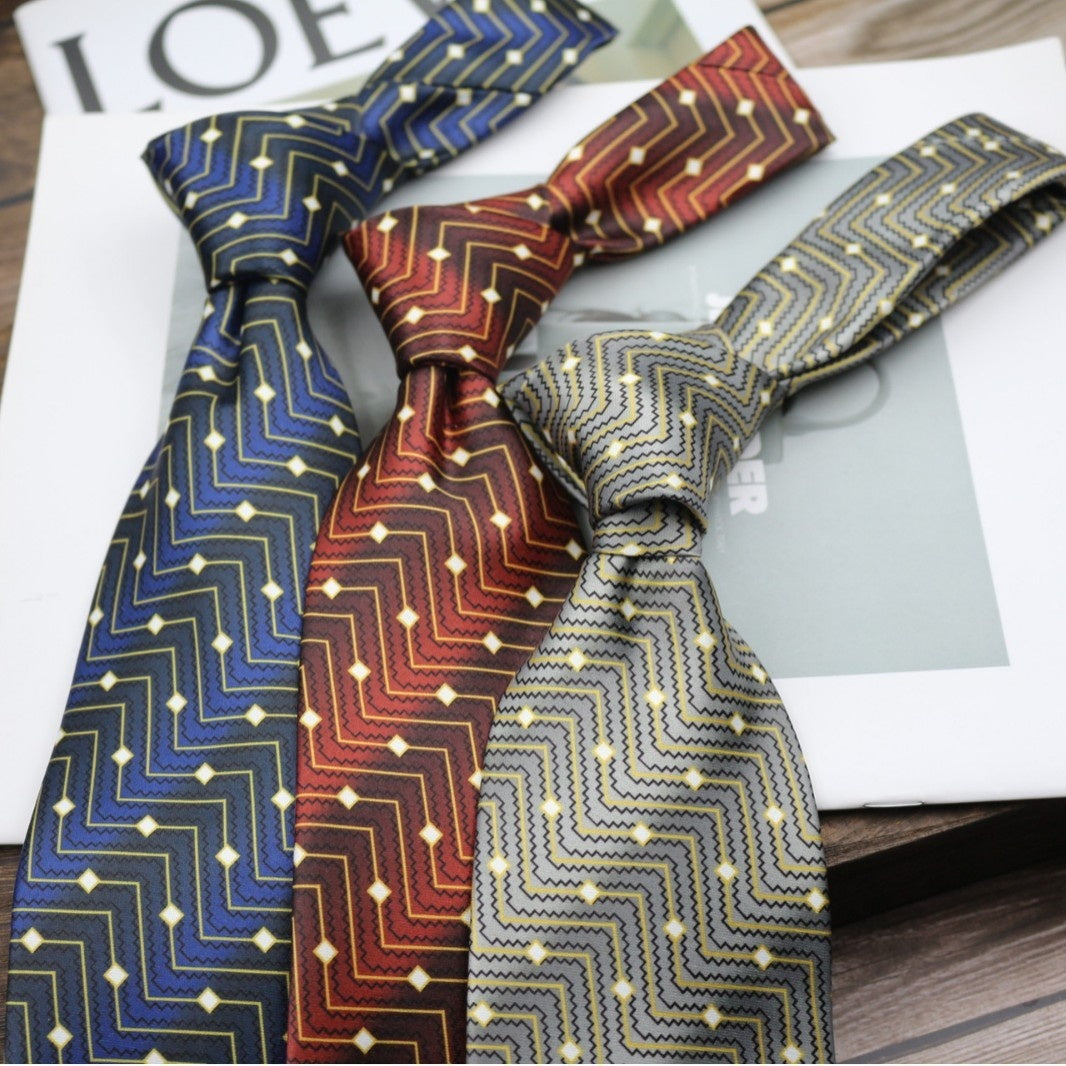 9cm Business Formal Wide-width Tie, Mens Vintage Style